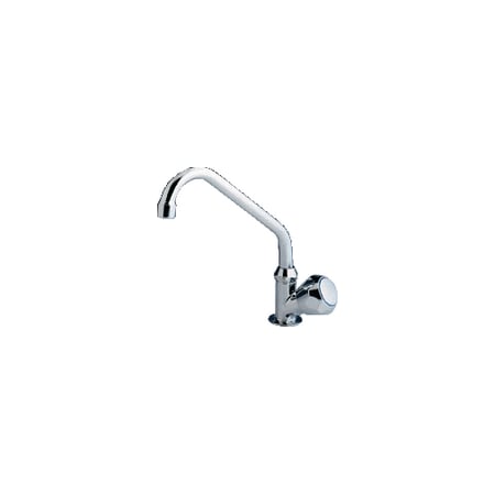Scandvik 10169 Standard Cold Water Tap w/ Dbl Bend Swivel Spout, Standard Knob 10169P